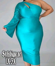 Load image into Gallery viewer, Bougie Brunch Midi Dress (Curvy)