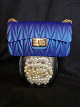 Load image into Gallery viewer, Jelly Let&#39;s Jam Purse- Small (Royalty Blue Pearl Finish)
